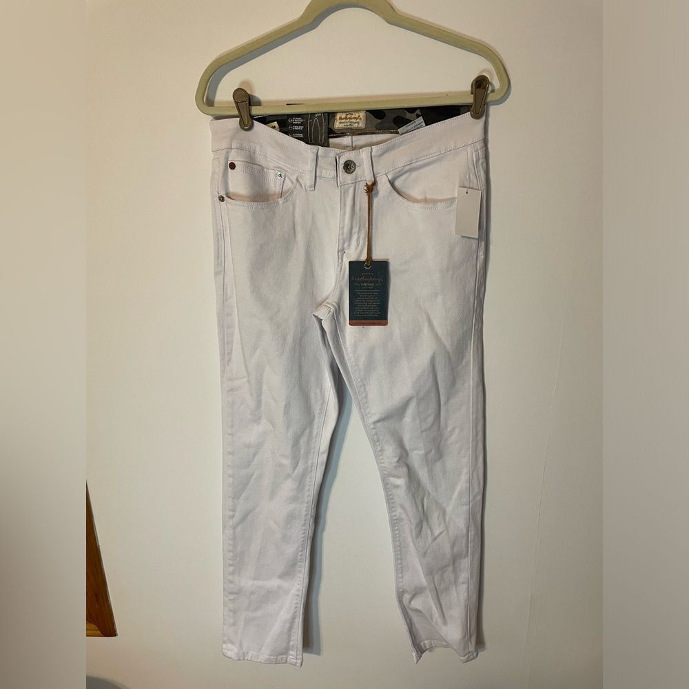 Weatherproof vintage slim Mens white skinny jeans size 30Wx30L  new